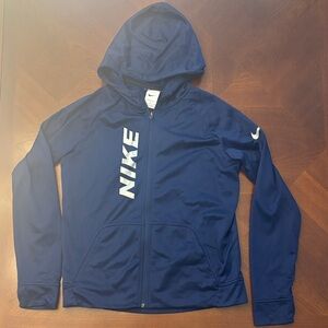 Nike Kids Navy Blue Raincoat